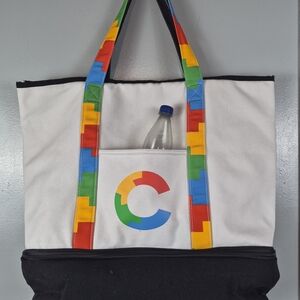 Google Multicolor Insulated Picnic Tote Bag HUGE